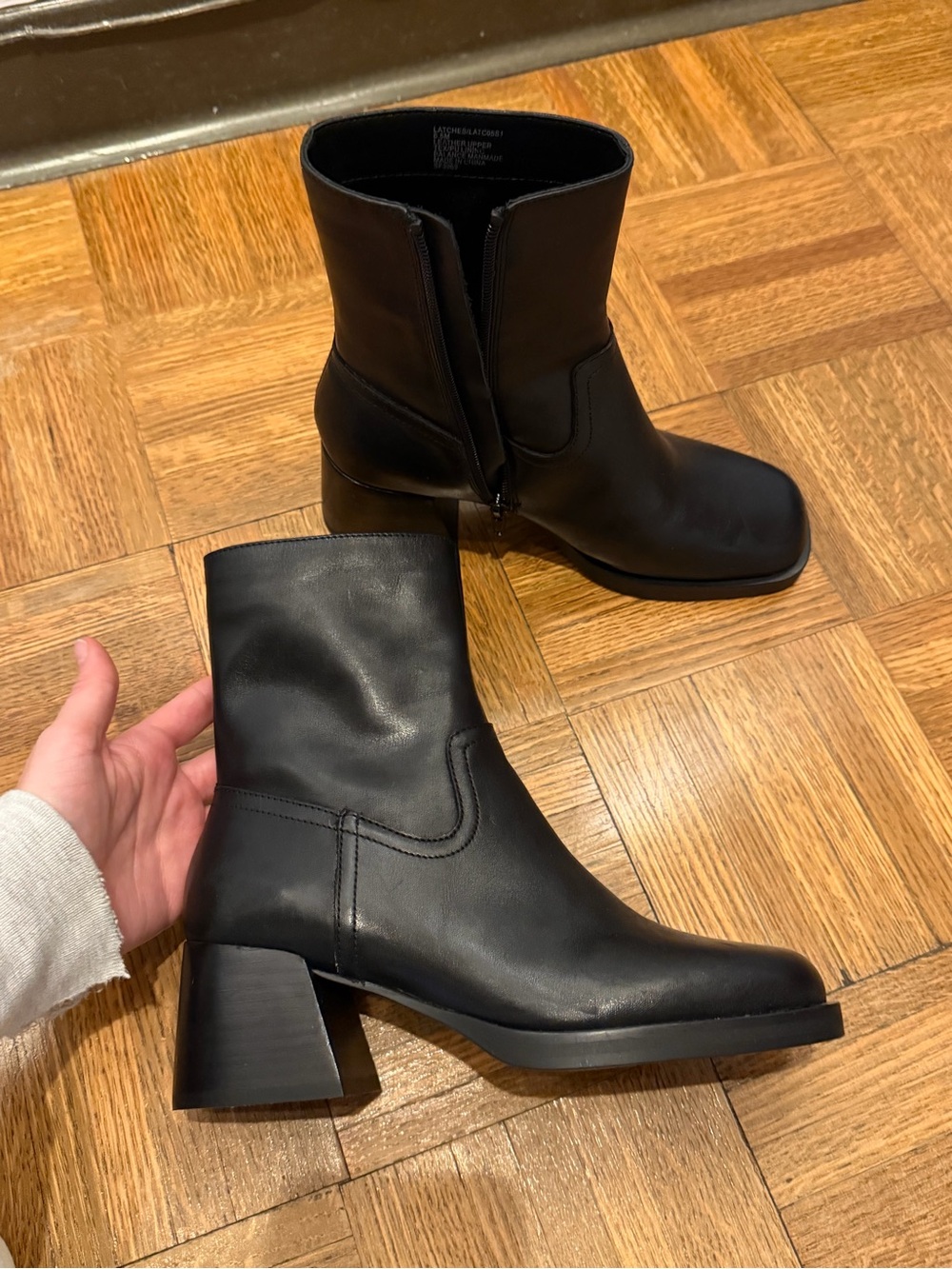Steve Madden Black Leather Boots